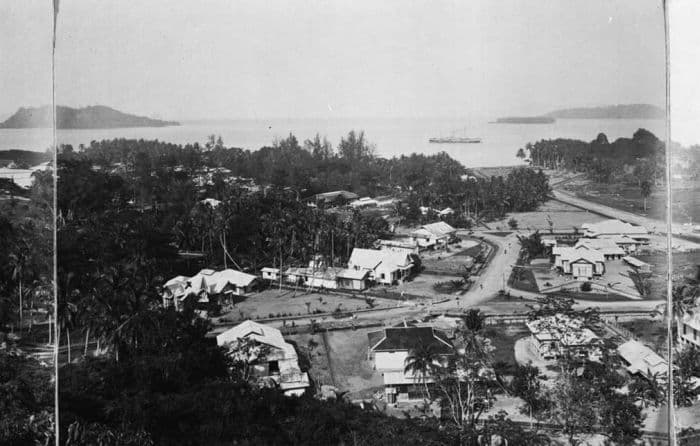 Sibolga's European quarter and Tapanuli Bay, 1917